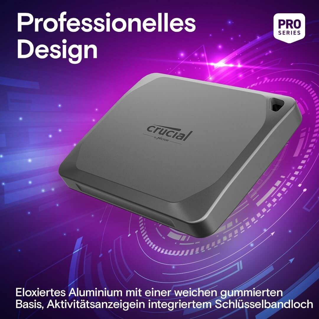 Crucial X9 Pro Externe SSD Design