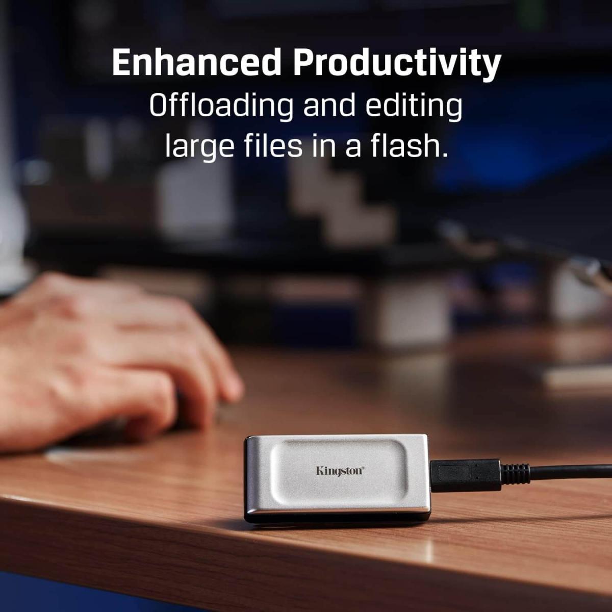 Kingston XS2000 SSD angeschlossen