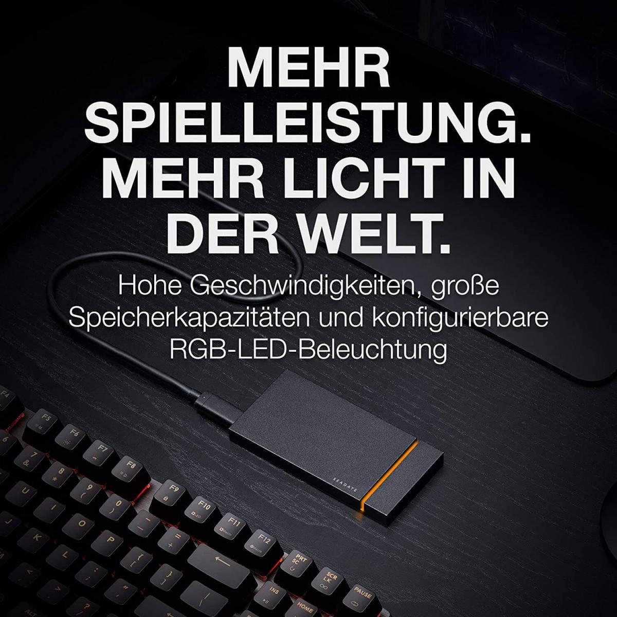 Perfekt für Gamer die Seagate FireCuda Gaming
