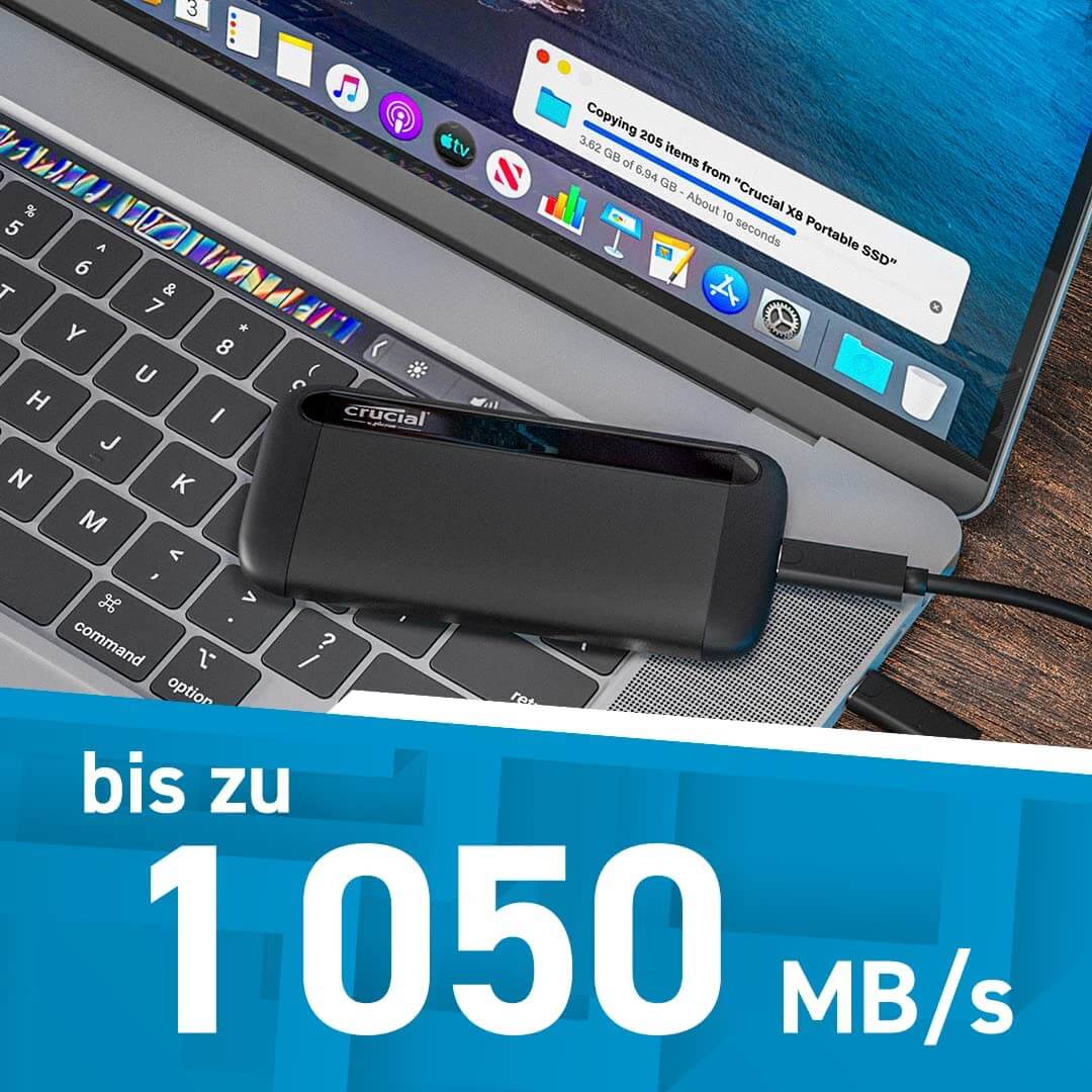 Speed der Crucial X8